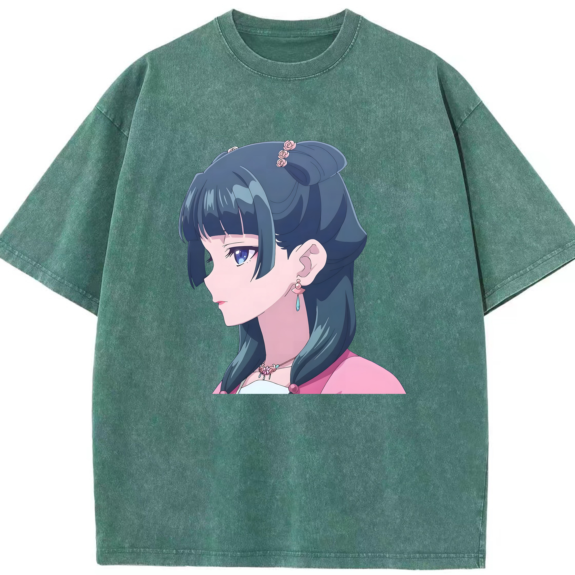 （画像用） 薬屋のひとりごと The Apothecary Diaries 綿100% ヴィンテージ風 半袖Tシャツ（フロントプリント）
